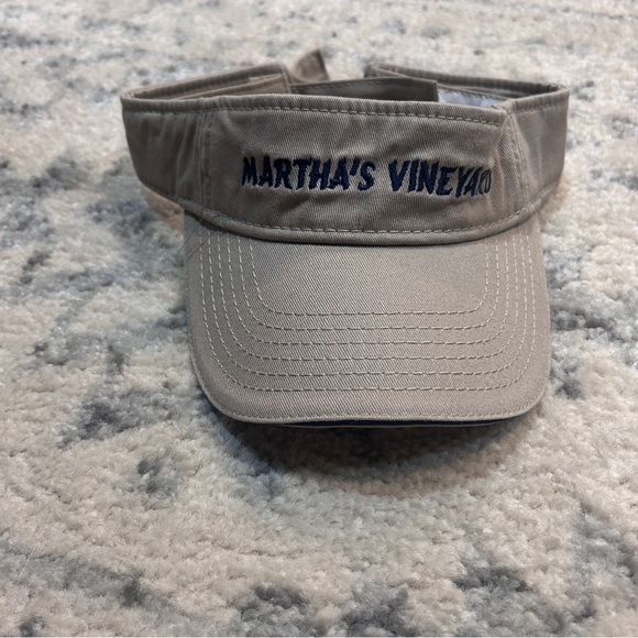 Adult Unisex Adjustable Martha’s Vineyard Embroidered Visor Hook Loop South Cape - Picture 2 of 4